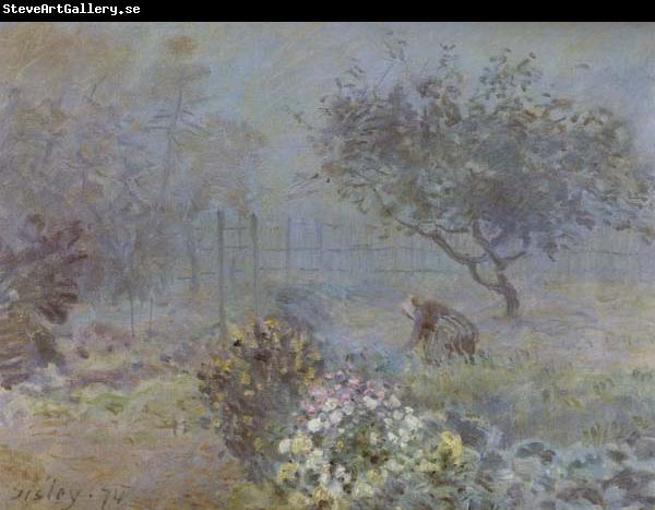 Alfred Sisley Foggy Morning,Voisins